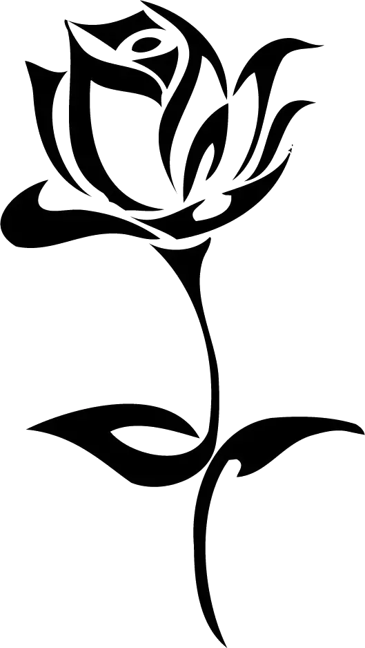 Tattoo rose PNG image