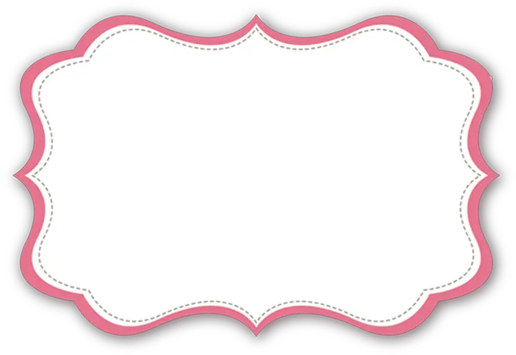 Clip Art Moldura Arabesco Rosa Png Escalopes Png Fundo Transparente