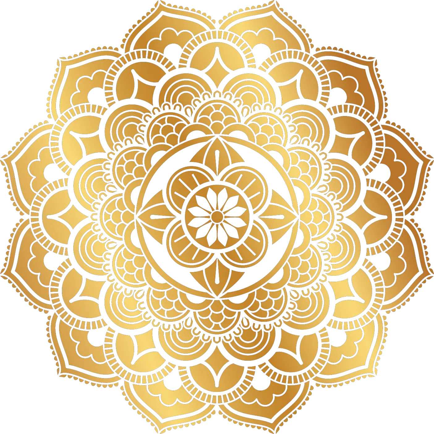 Mandala Design Vector Golden Mandala Png