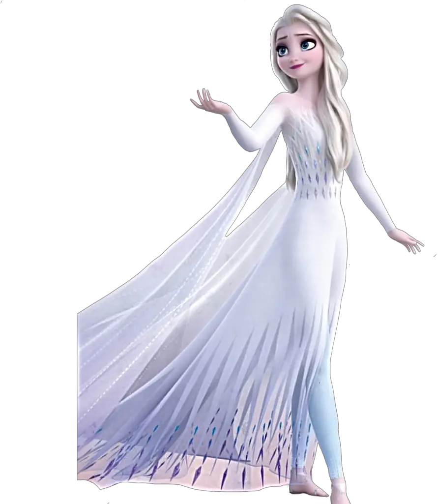 freetoedit frozen elsa anna frozen2 intotheunknown Elsa Frozen 2 White Dress