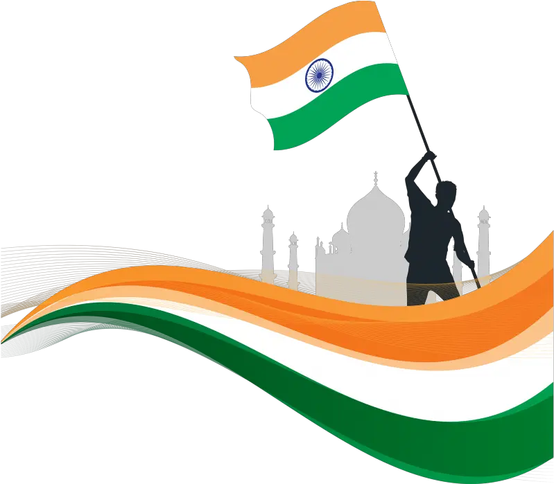 Indian Republic Day Flyaing Indian Flag Png India Flag Vector Png