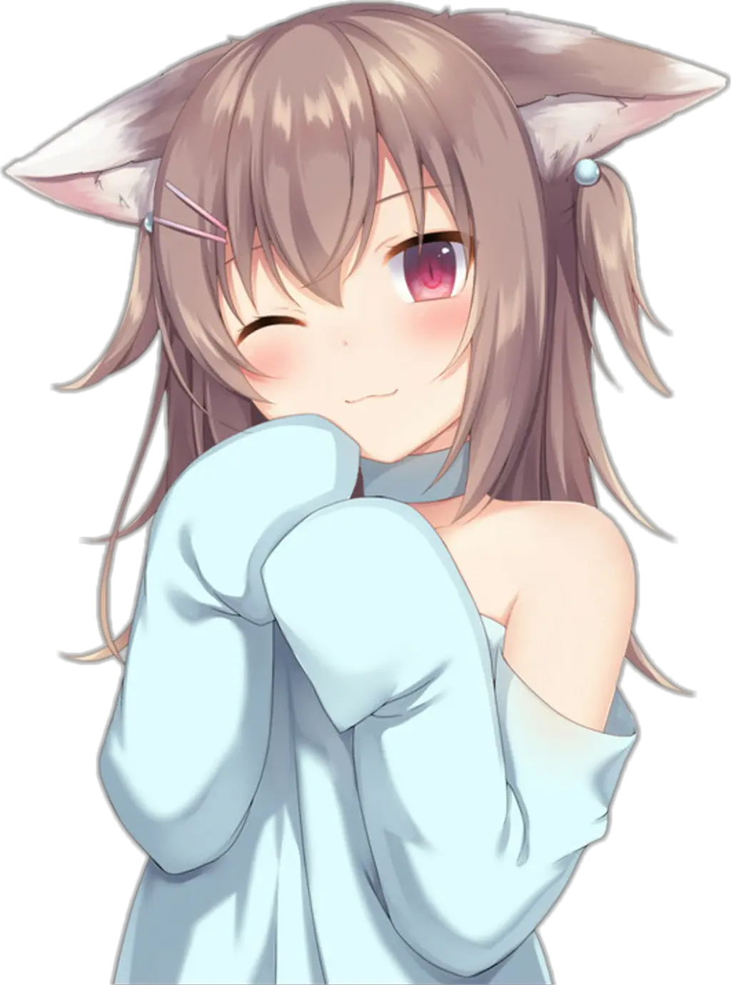 Transparent Neko Girl Png Cute Anime Cat Girl