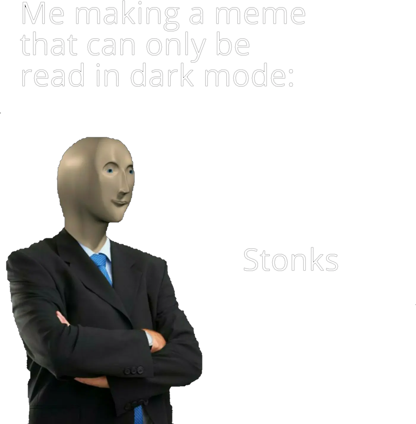 Stonks Meme Transparent