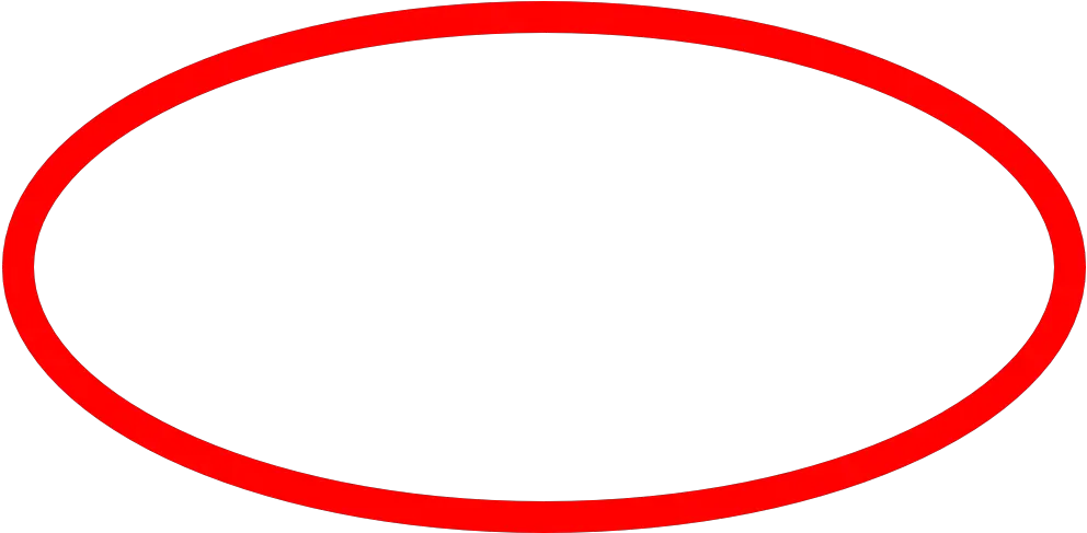 Red Ellipse Transparent Background Red Circle Vector