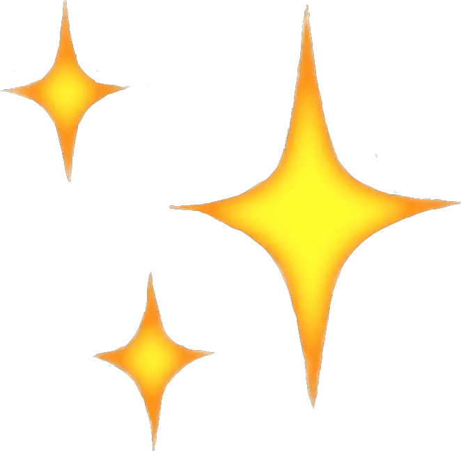 Transparent Star Shine Png Iphone Sparkle Emoji Png