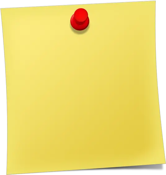 Transparent Background Sticky Note Png