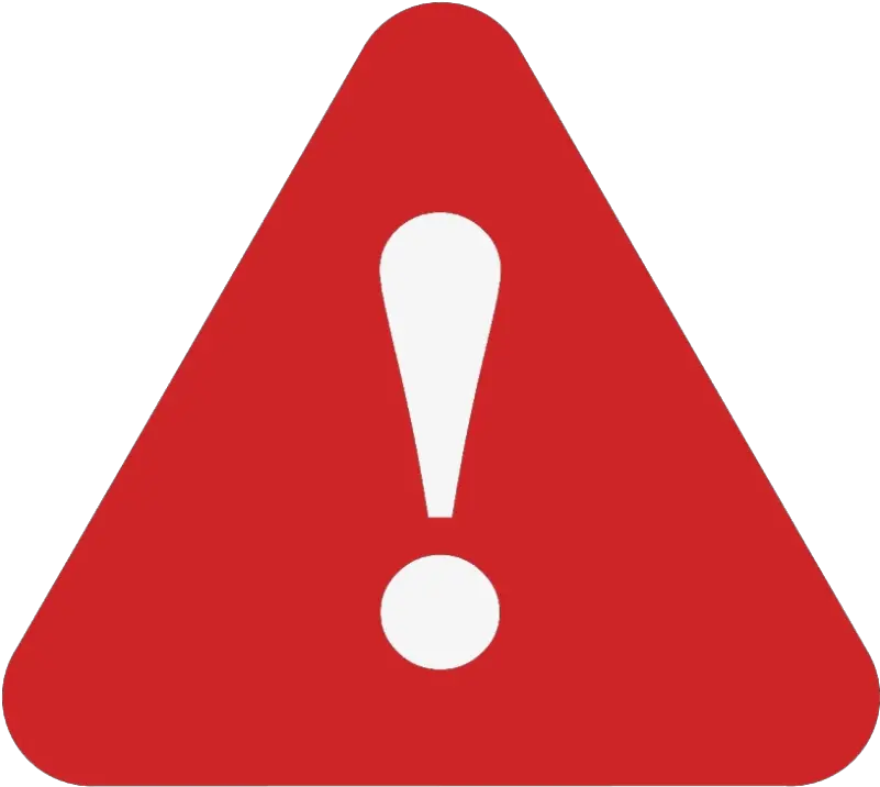 Red Attention Sign Png No Background Warning Icon