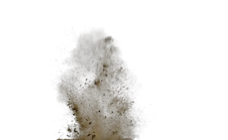 Dust Debris Explosion Flying Foreground Sand Explosion Dust Png