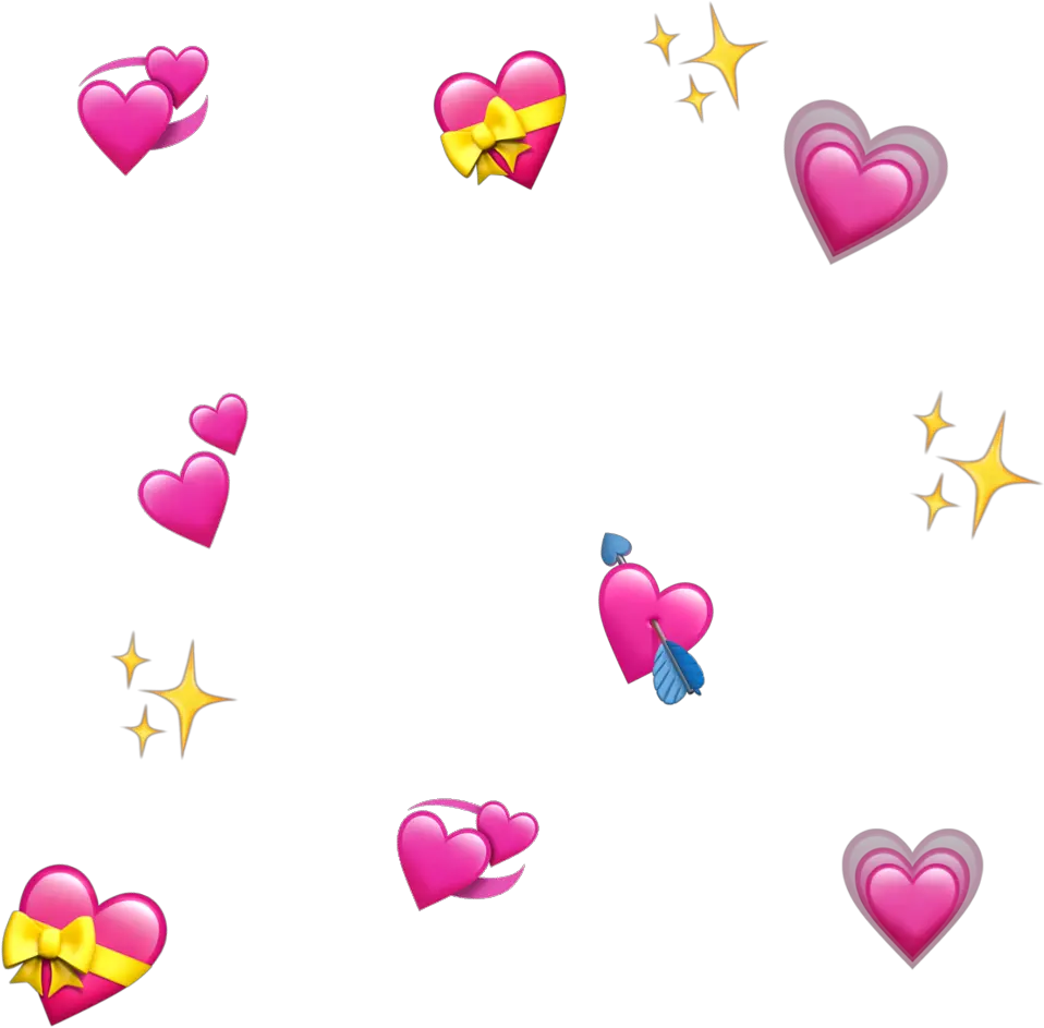 emoji heart heartemoji iphoneemoji hearts aesthetic Heart Emoji Meme Template