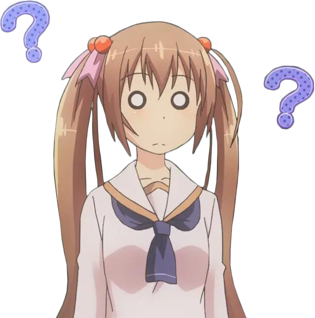 Confused Anime Girl Png