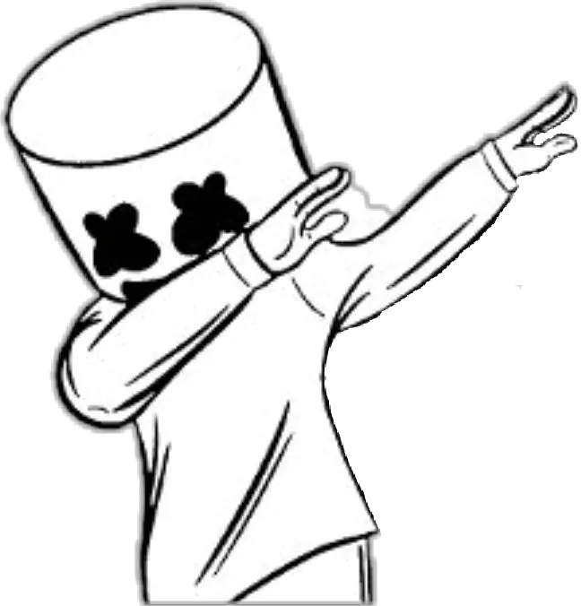 Marshmello Drawing Marshmallow For Free Download Marshmello Dj Png Hd