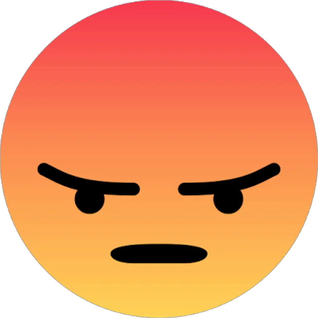 Cool Emojis Png Angry Reaction Facebook Png