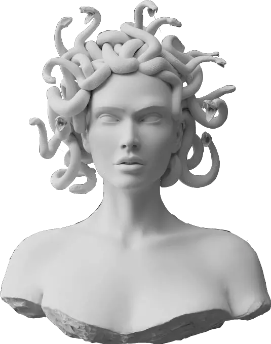 Medusa Statue Head Png