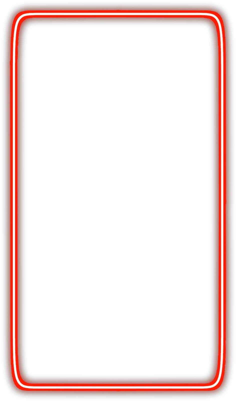 neon rectangle freetoedit red frame border geometric