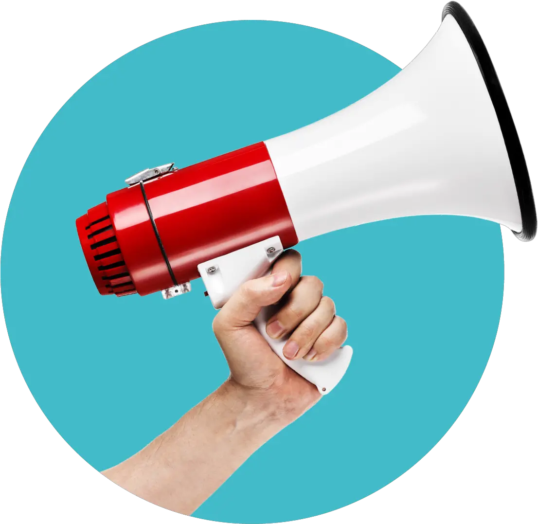 Megaphone Png Hand With Megaphone Png