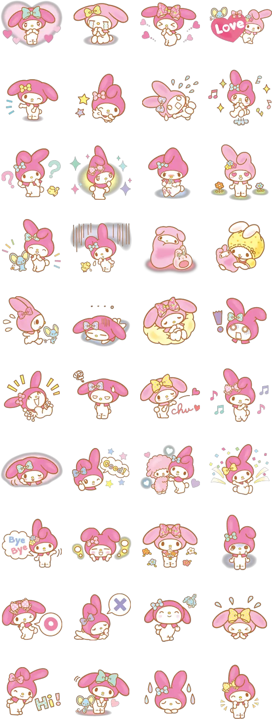 My Melody By Sanrio My Melody Whatsapp Sticker