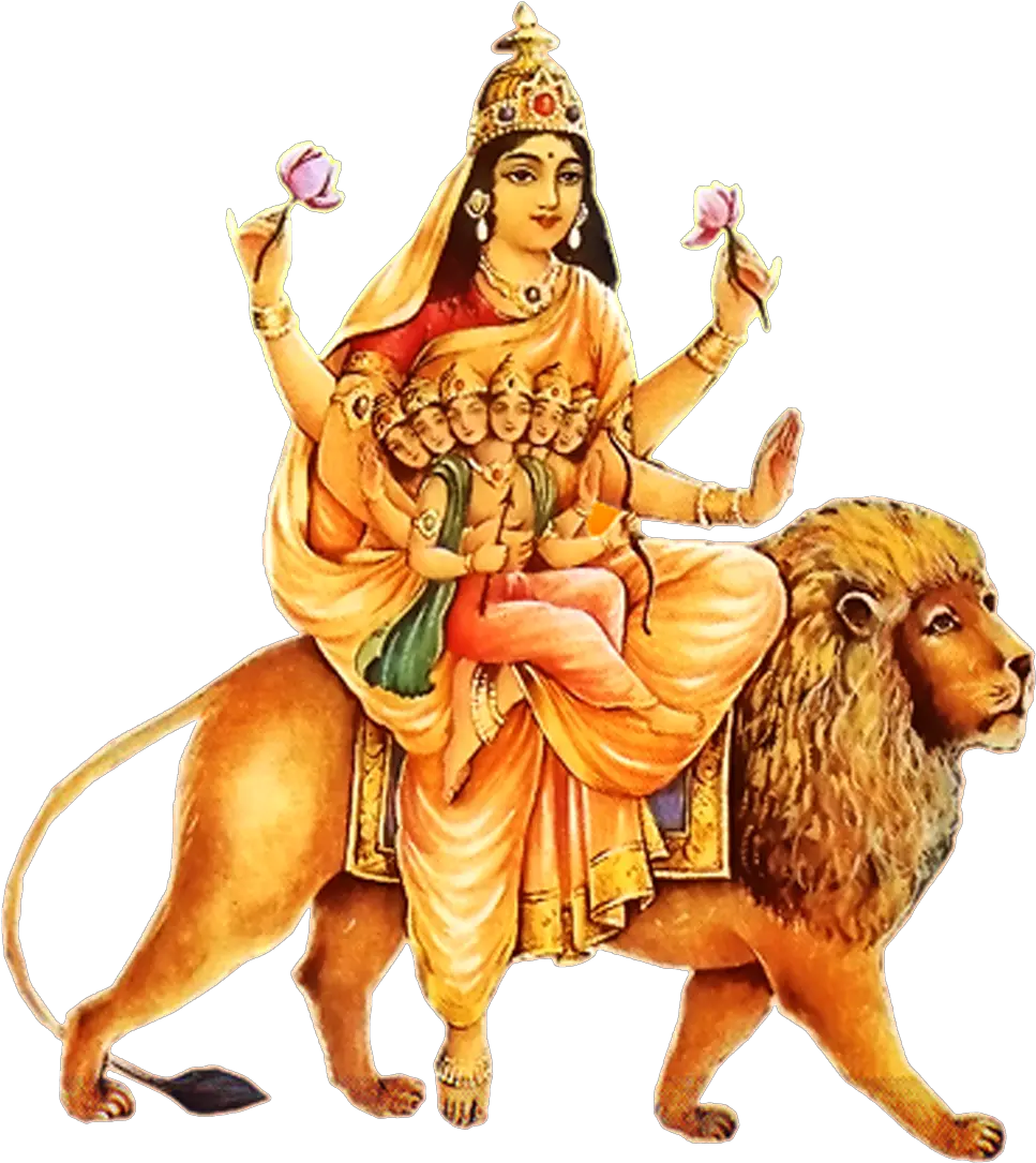 Lord Durga Png Free Pic Skanda Mata Png