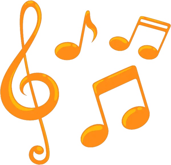 Colorful Music Note Png Music Notes Orange Music Notes Clipart