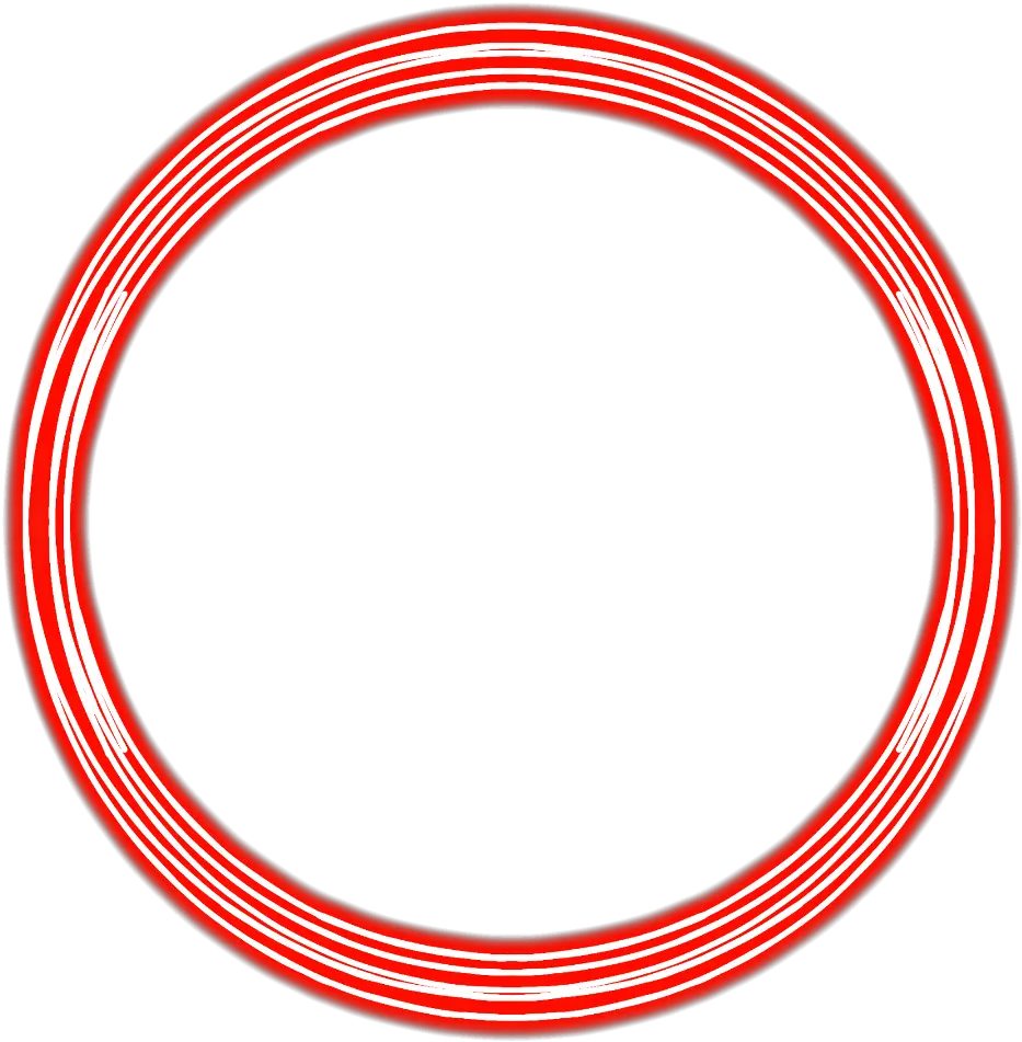 red glow neon round frame border freetoedit Red Neon Circle Png