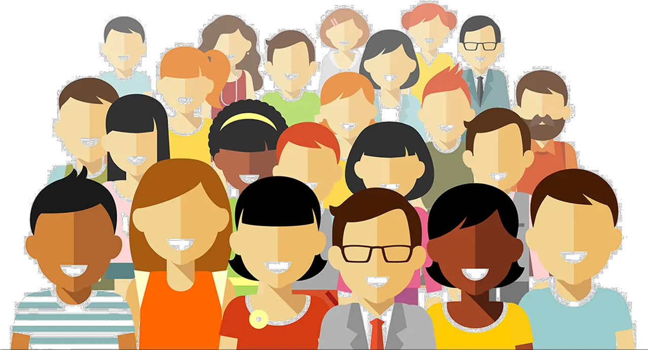 Community Social Group Illustration Group Of People Vector Png