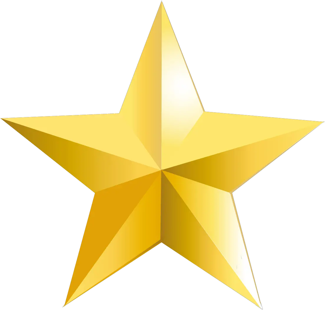 Gold Star Transparent Background Star Png