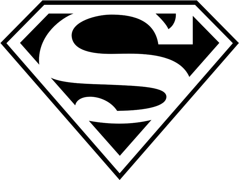 Superman Logo Png Hd Transparent Background Superman Logo Black And White