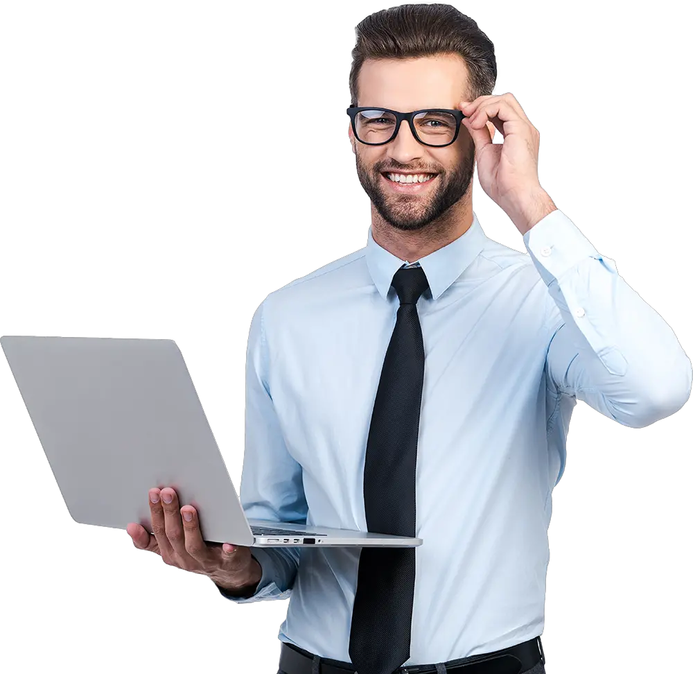 Picture Businessman With Laptop Png