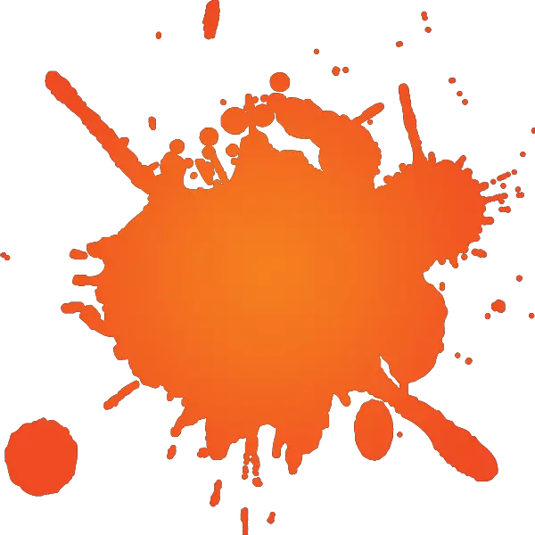 Splash Png Orange Orange Paint Splatter Png