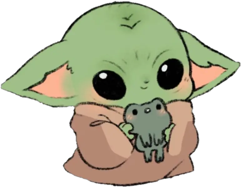 Baby Yoda Cute Art Baby Yoda Drawing Easy