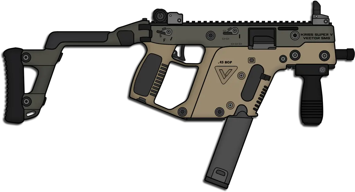 Hd Vector Gun Png Kriss Vector Playerunknown Battle Draw A Kriss Vector