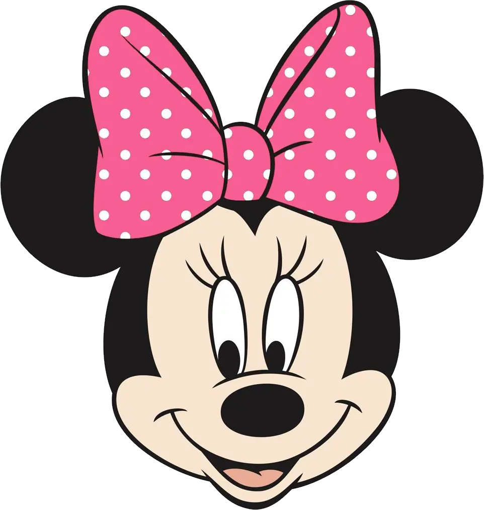 Mickey Mouse Head Png Minnie Mouse Head Pink Bow