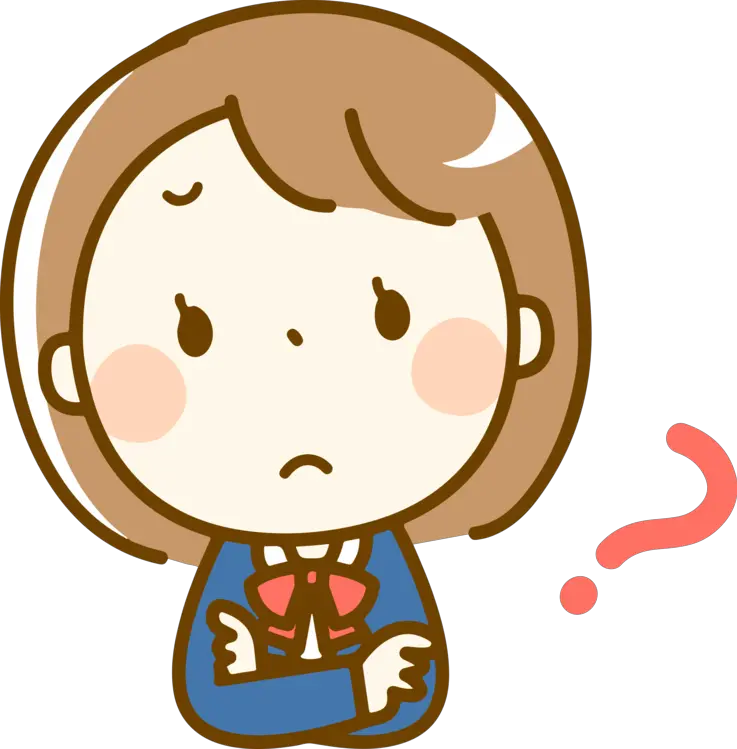 Thinking Girl Clipart Png