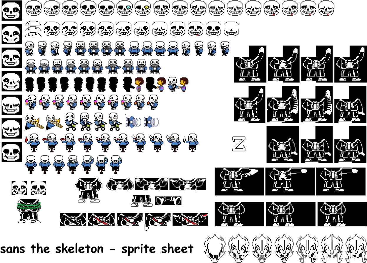 Transparent Sans Sprite Png Sans Face Sprite Sheet