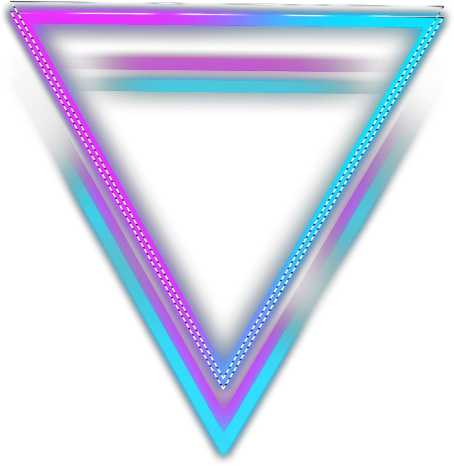 ftestickers triangles abstract neon luminous colorful Picsart Triangle Png Hd