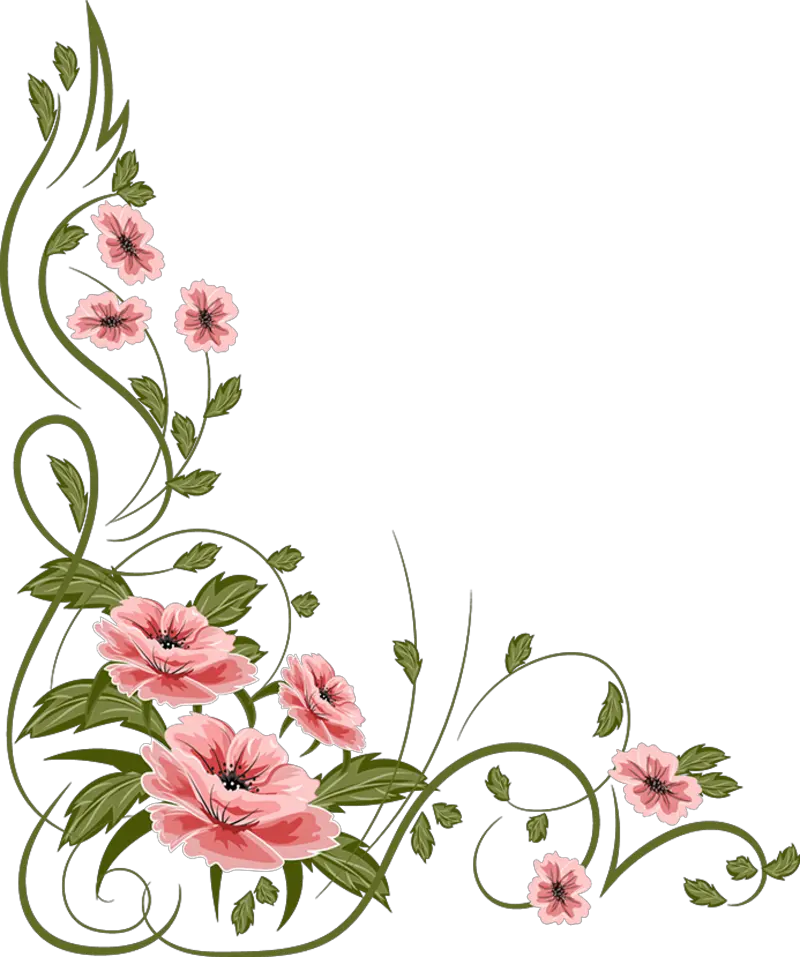 Marcos Flores Png Flower Vector Vintage Png