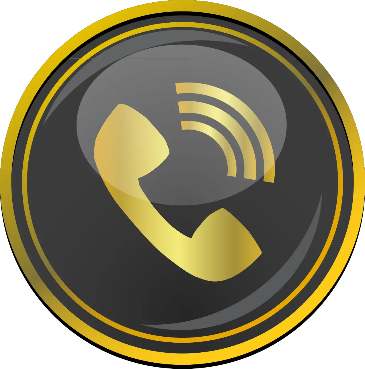 Golden Phone Logo Png