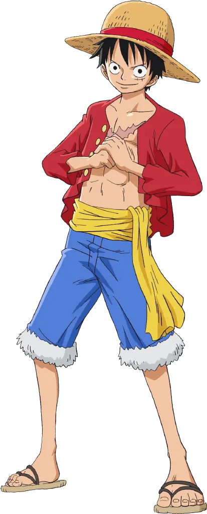 Tee Brown Monkey D Luffy Full Body