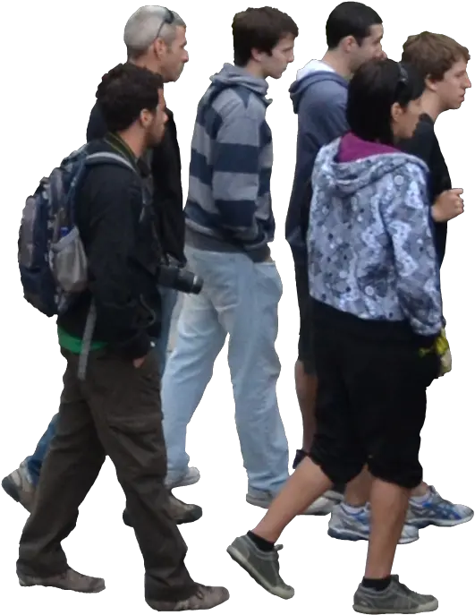 Transparent People Walking Png People Walking In Groups