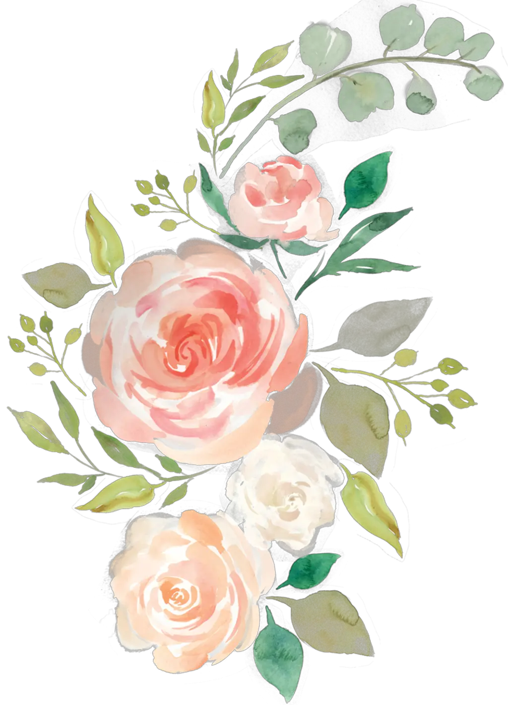 Transparent Tumblr Rose Png Pastel Watercolor Flower Png