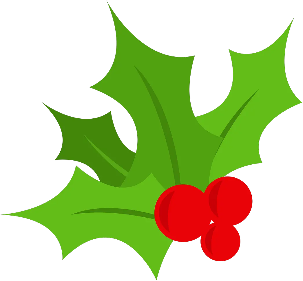 Holly Christmas Tree Berry Free Picture Holly Leaf Transparent Background