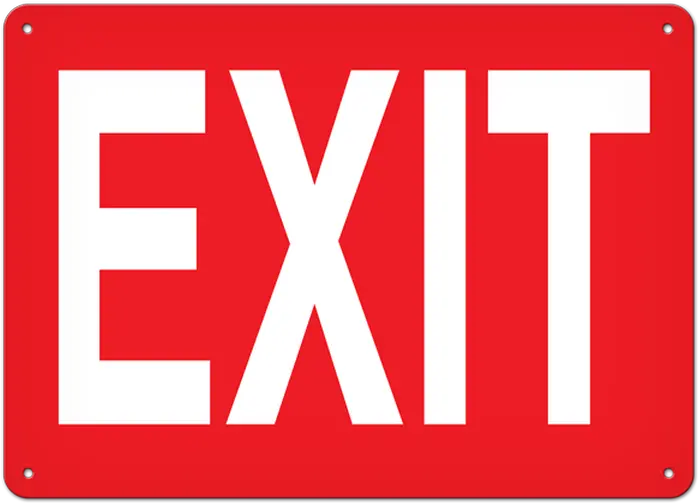 Printable Exit Signs