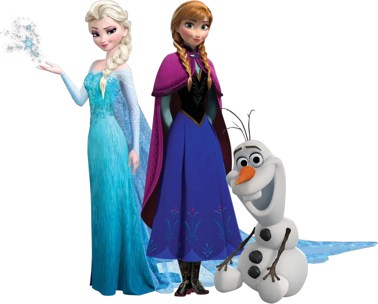 Frozen Transparent Background Elsa Anna Y Olaf Png