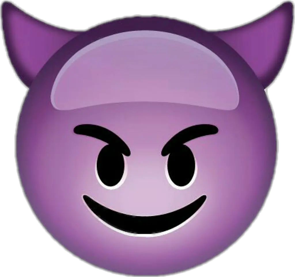 Transparent Evil Face Clipart Emoji Faces Devil