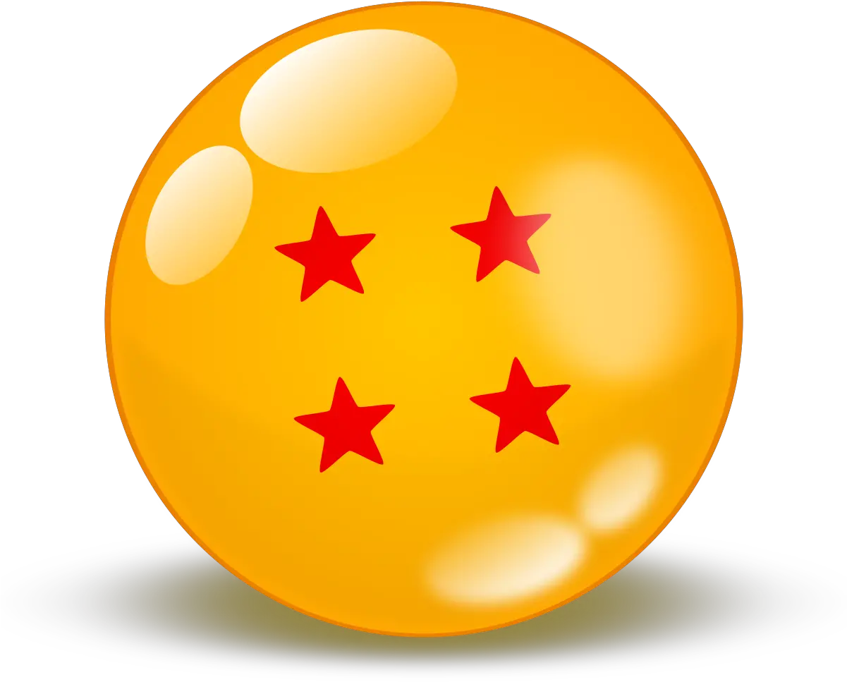 Dragon Ball Clipart 4 Star Bola Dragon Ball Z Png