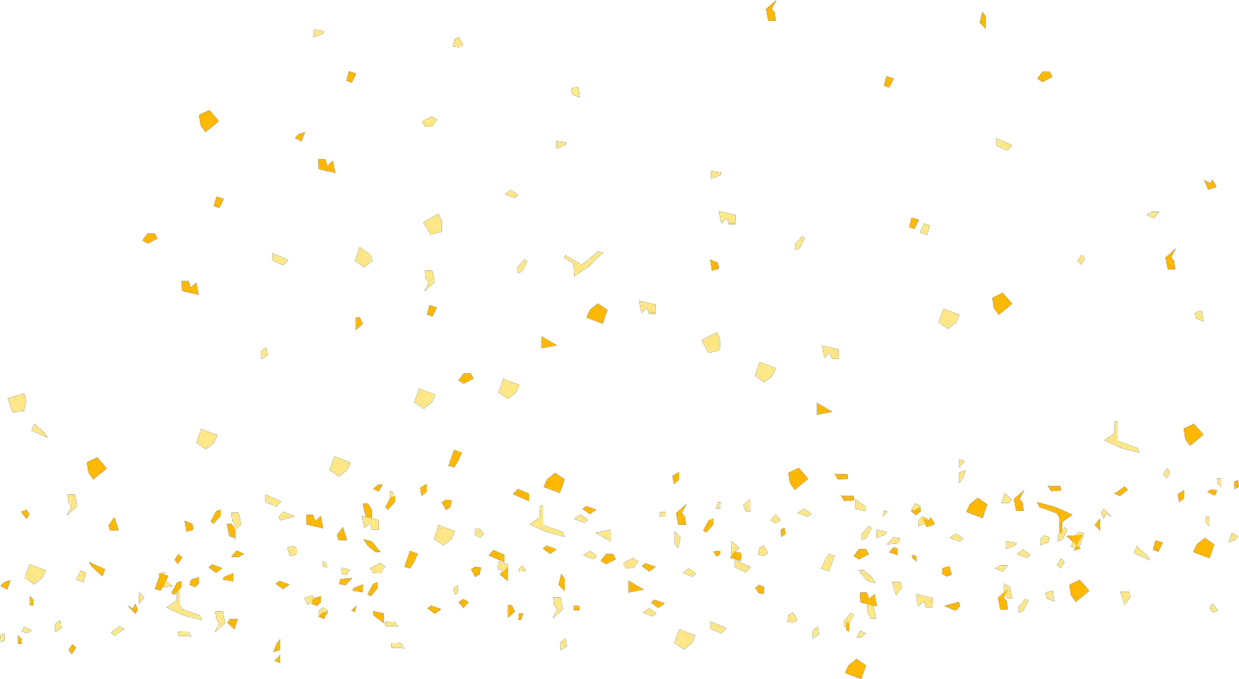 Kick Butts Generation Yellow Confetti Transparent Background Png