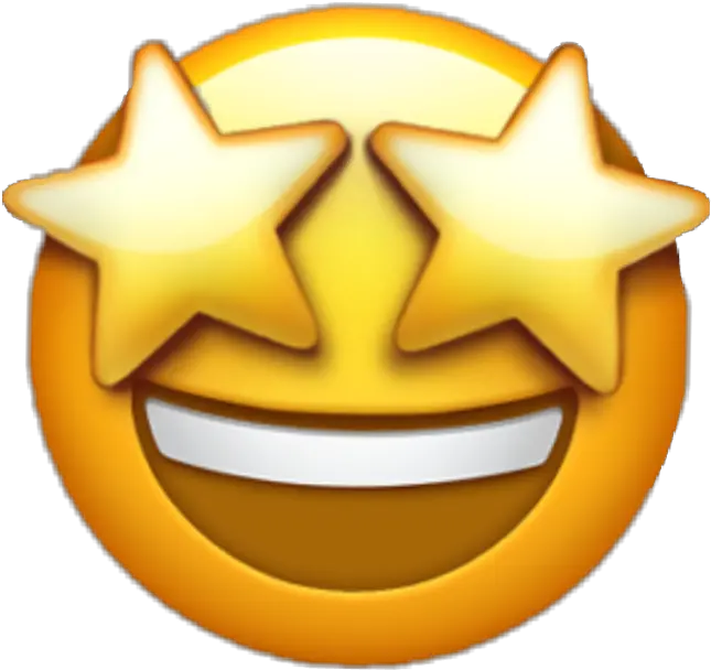 star emoji emojis stars popular Star Eyes Emoji Png