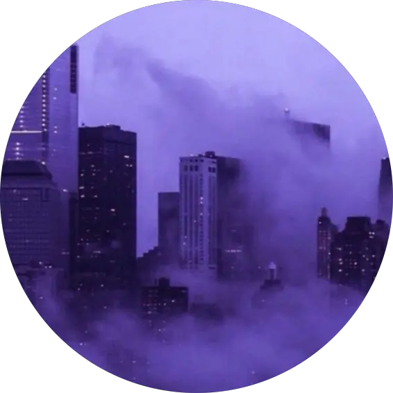 purple aesthetic icon clouds city profile pic Purple Aesthetic Profile