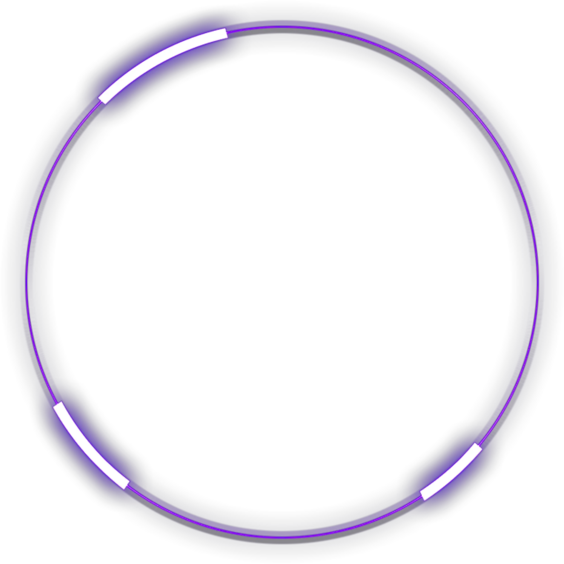 neon round purple freetoedit circle frame border Transparent Neon Circle Png