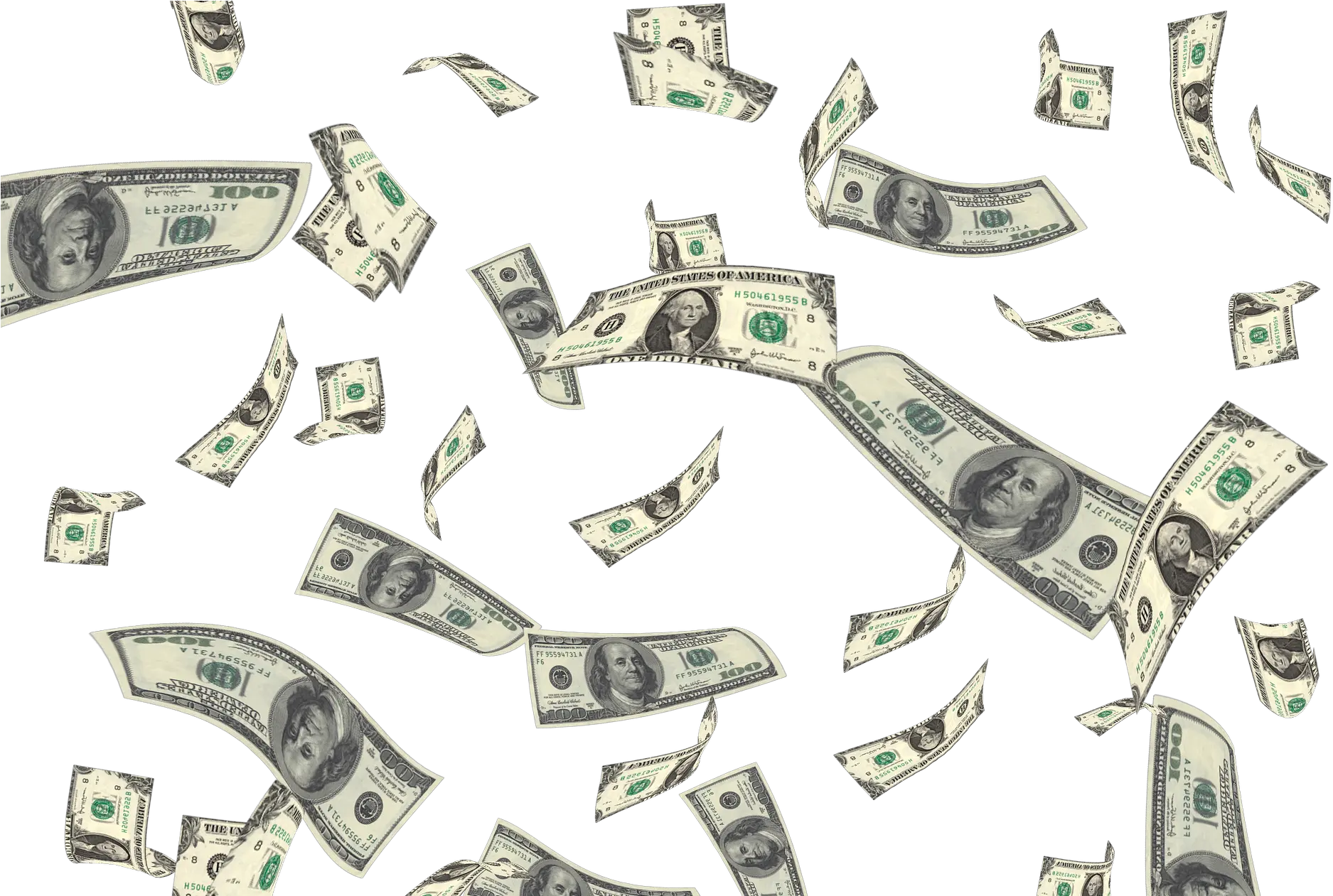 Transparent Dollar Bills Png Raining Dollar Bills Png