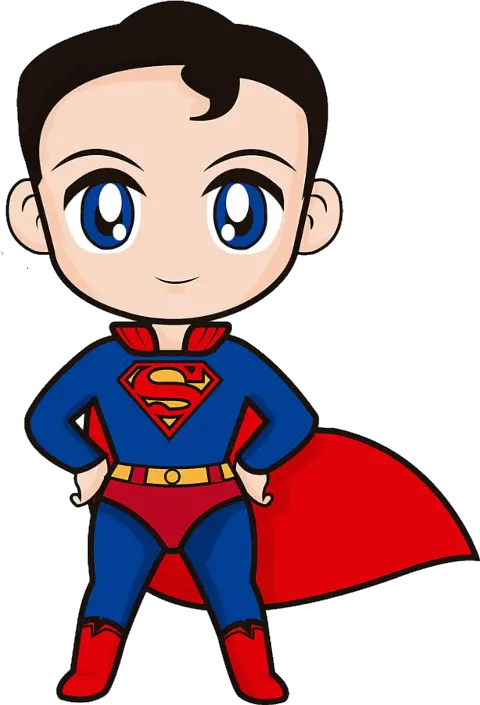 Superman Comic Sketch Draw Doodle Baby Cute Superman Cartoon